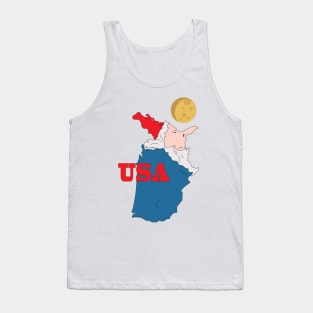 A funny map of the USA Tank Top